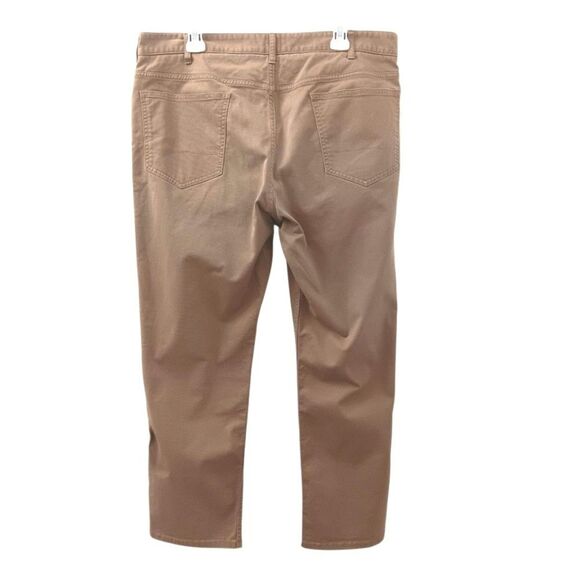 SPOKE Men’s Beige Stretch Cotton Pants Size 37 Fives Build C - Picture 2 of 8
